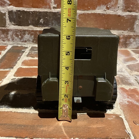 RARE Vintage TONKA  Army Military Green JEEP Truck Pressed Metal 1970's - Picture 15 of 16
